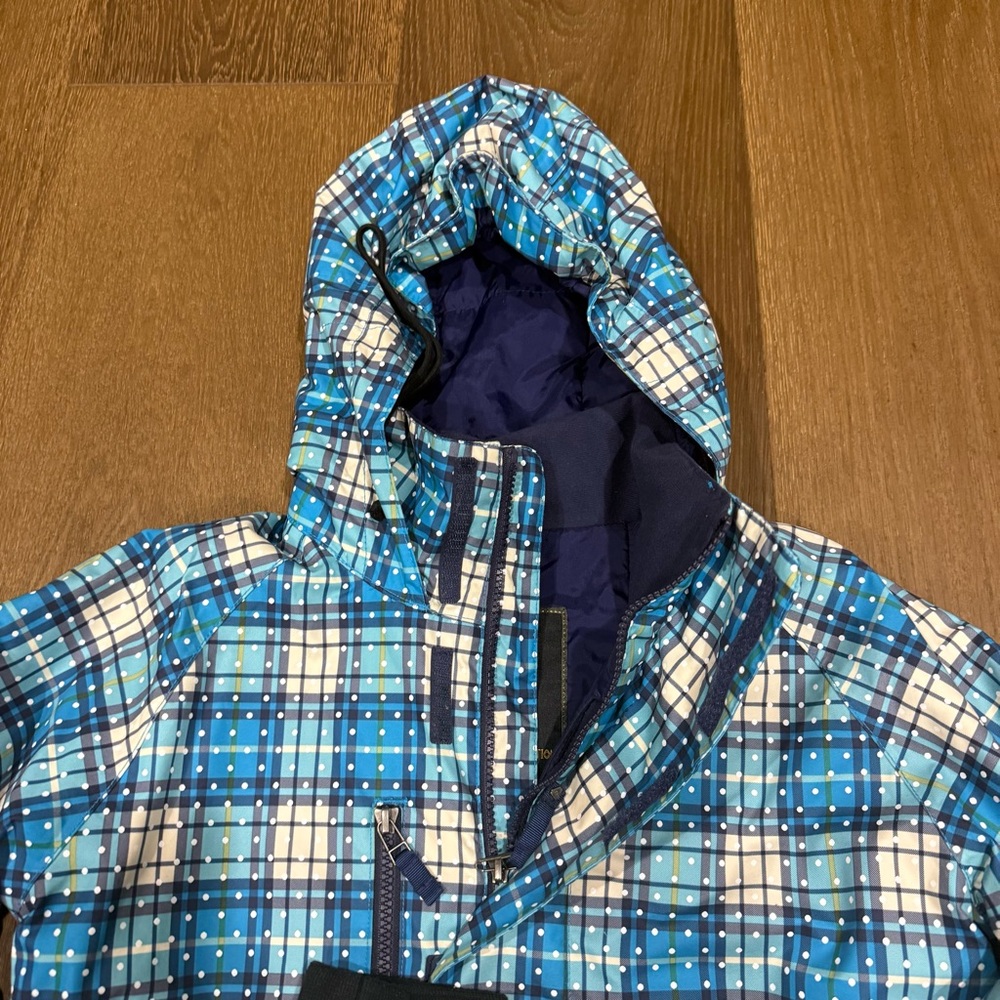 Burton The White Collection Blue Plaid DryRide Ski Snowboard Jacket - Picture 5 of 10